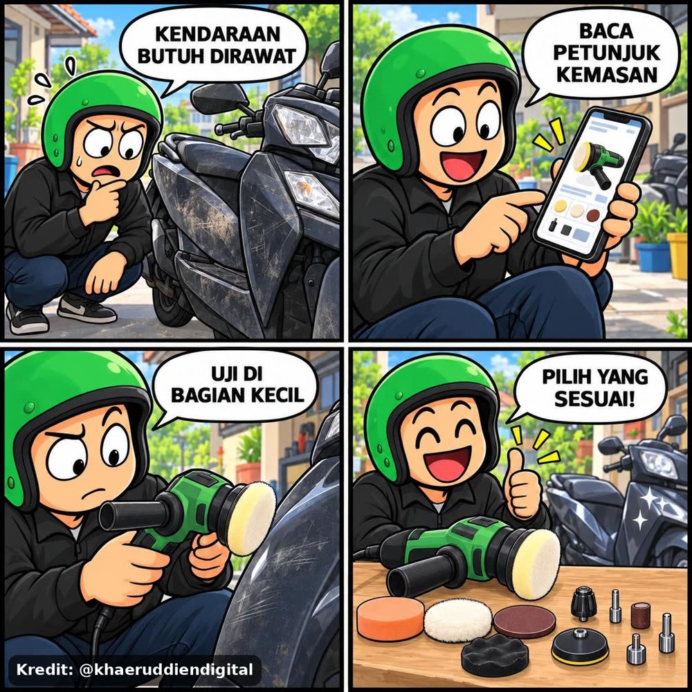Jld Mesin Poles 8-In-1 Polishing + Waxing +