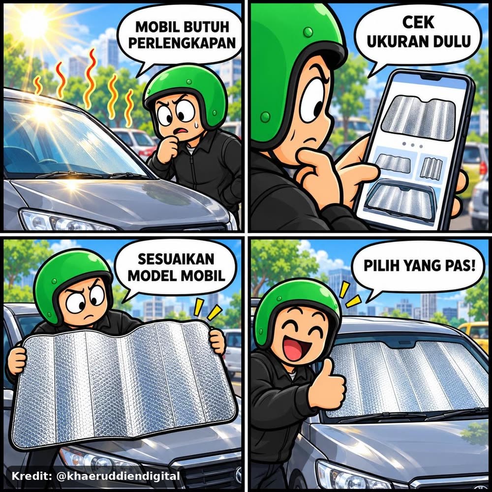 Penutup Kaca Mobil Anti Panas