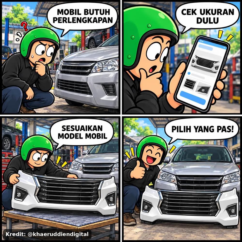 Bumper Depan Grill Innova Reborn 2016