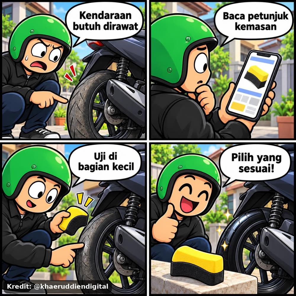 Busa Semir Ban Aplikator Spons Foam Wax Tyre