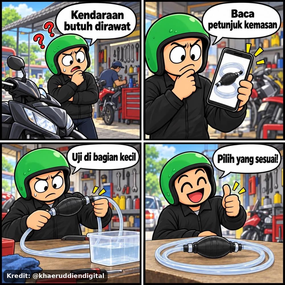 Pompa Tangan Transfer Bensin Manual Sedot Bensin Penyedot