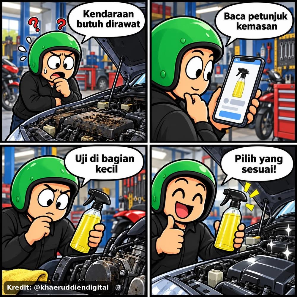 600Ml Pembersih Mesin Mobil