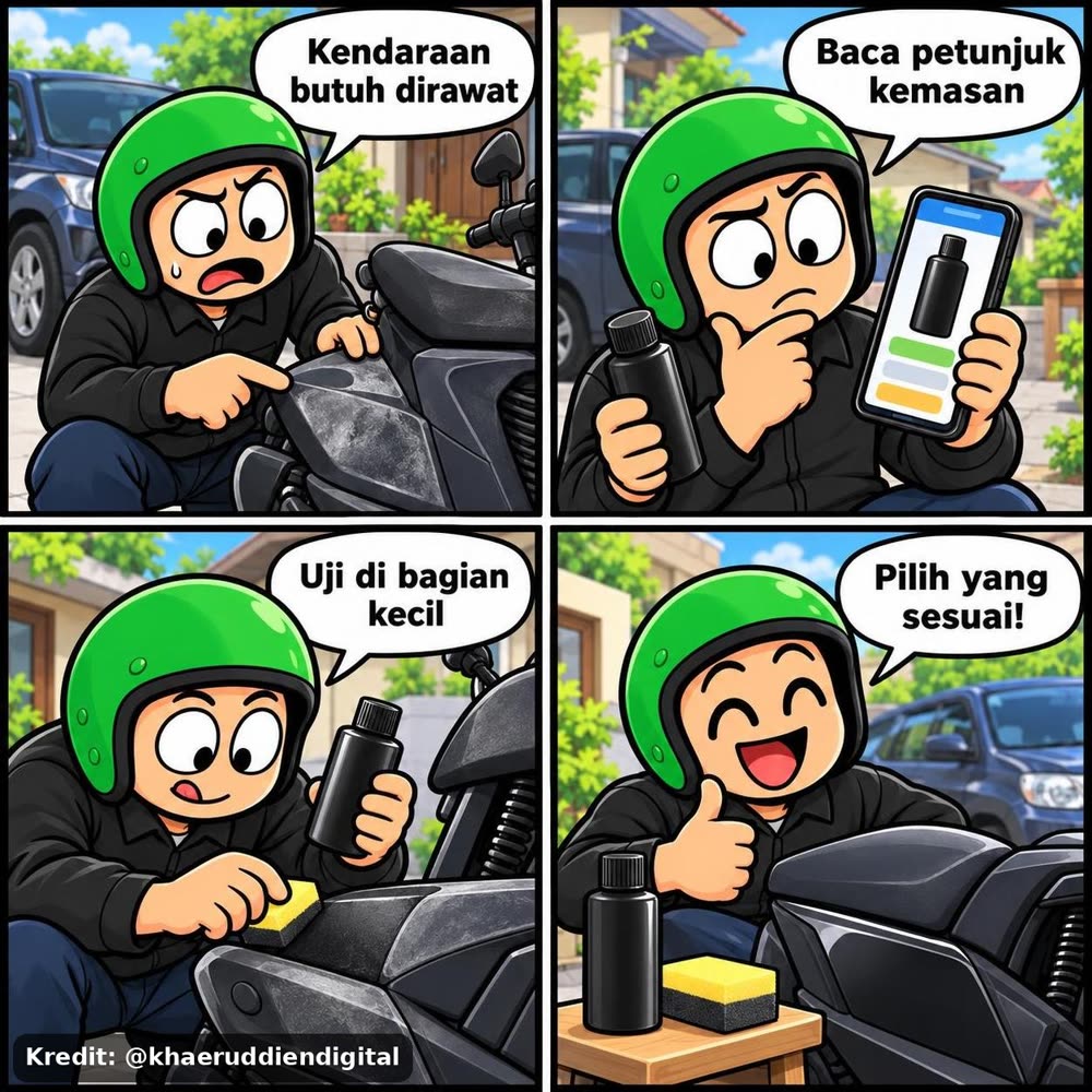 Penghitam Body Dasboard Motor Dan Mobil Black Magic