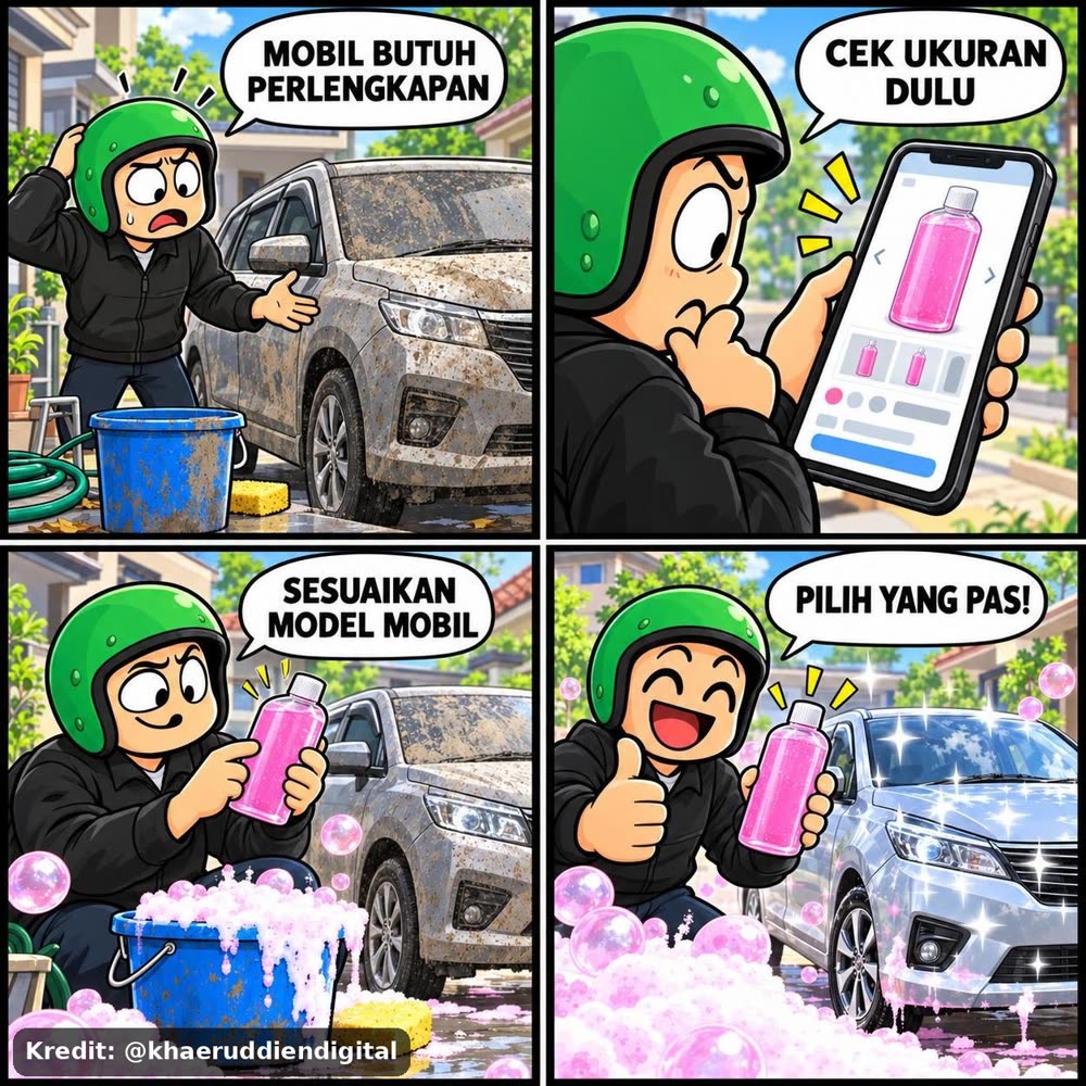 Sabun Cuci Motor Mobil 500 Ml Busa Melimpah