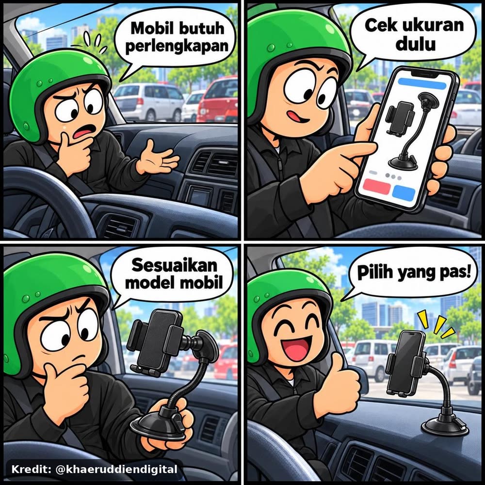 Zoniq Car Phone Holder Dashboard Kaca Mobil Long
