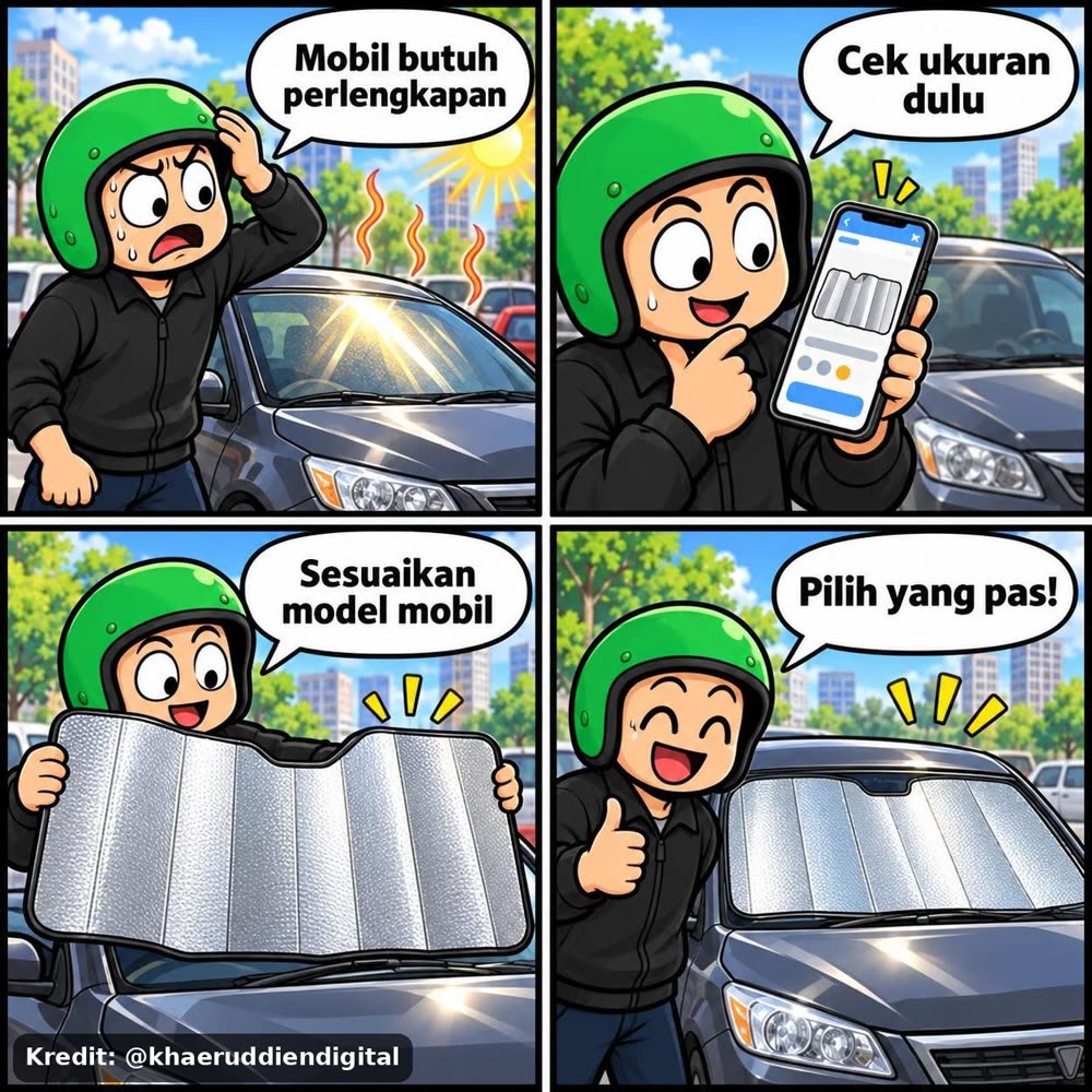 Sun Shade Kaca Depan Mobil Kerai Uv Pelindung