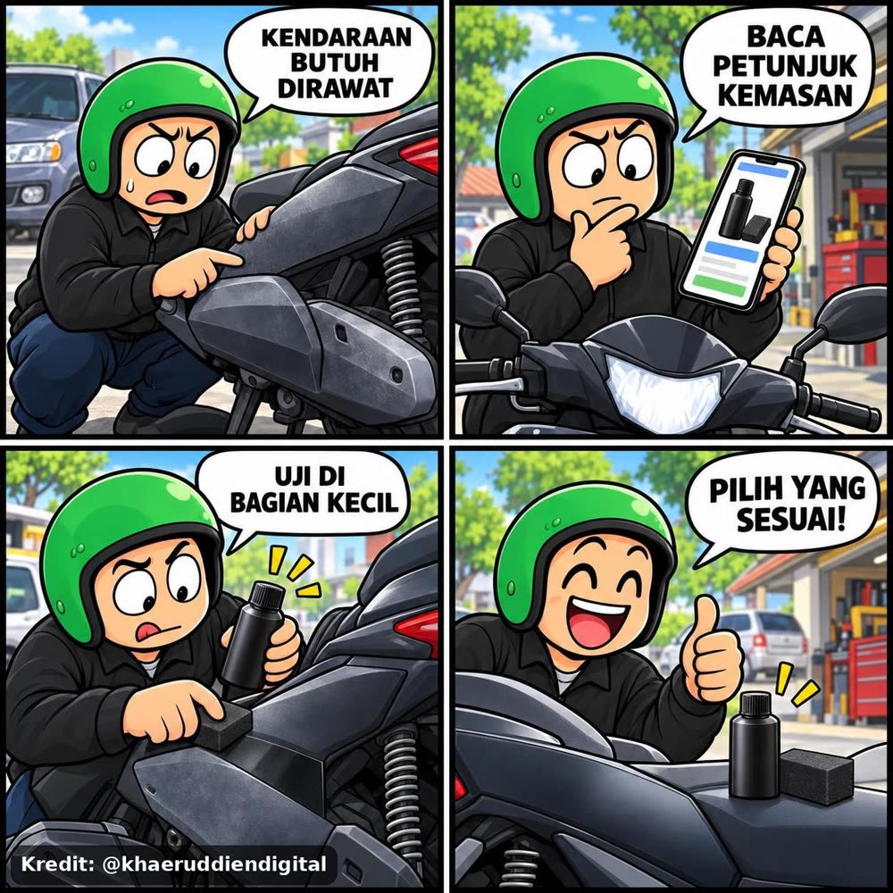 Fitur Penghitam Body Motor (GO-Hiro autocare)