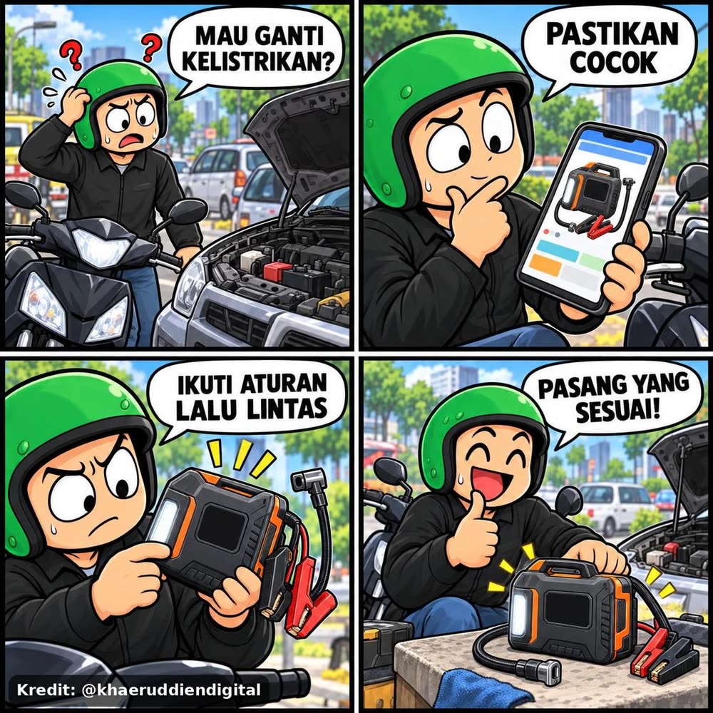 Usemo Ci30 Jump Starter Pompa Ban Motor Dan